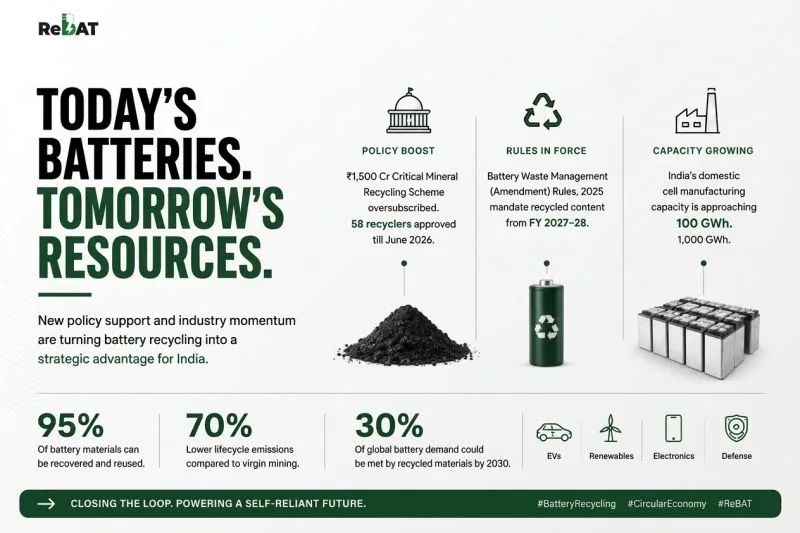 ReBAT graphic on building supply chain resilience beyond battery manufacturing.