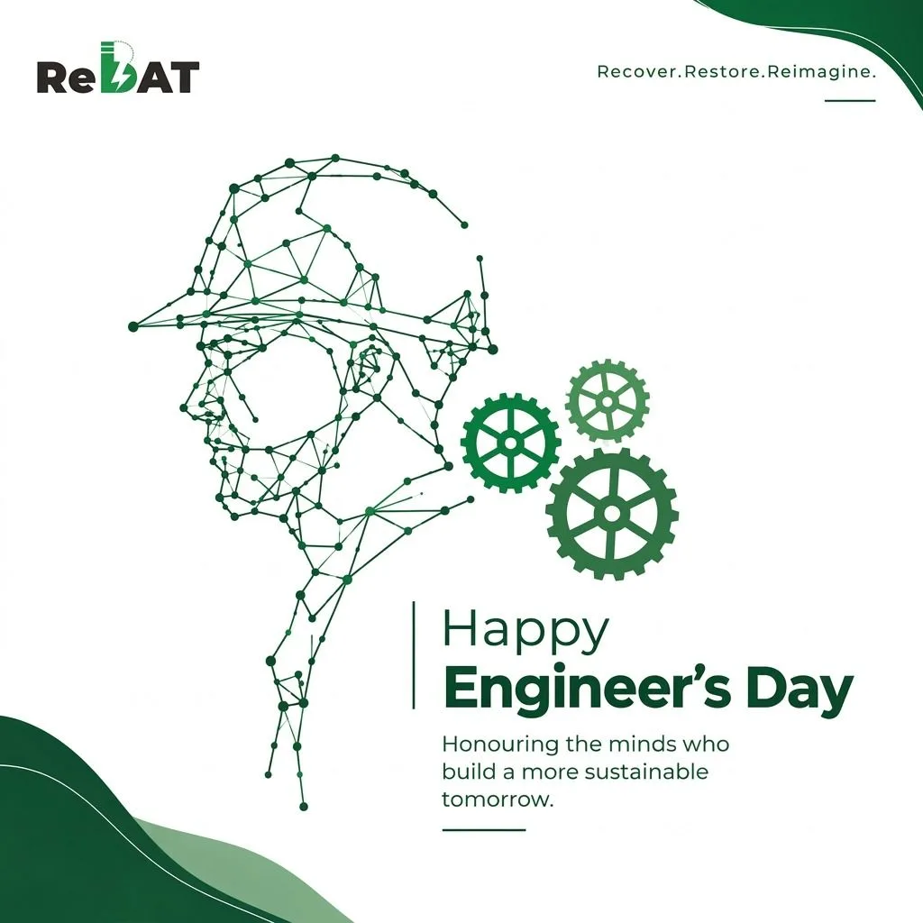 ReBAT Engineers Day graphic celebrating the engineers building the next generation of battery technology.